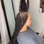 Extra small knotless braids