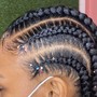 Stitch braids waist length