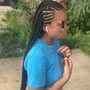 Braided ponytail/stitch