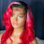 Full  lace  wig  installation with styling