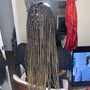 Smedium knotless braids