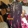 Knotless/ box braids large-sized