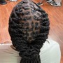 Cornrows natural hair/ with wash