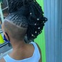 Cornrows natural hair/ with wash