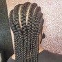 Large Feed In braids (Hair Included)