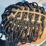 Adult Cornrows w/Designs or Flat Twist or Individual Braids(services include 1 of the 3)