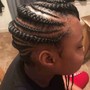 Tribal feed-in 2 layer braids