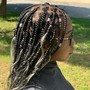 Small Knotless Braids 42" (Mid-back)