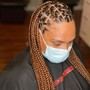 Medium Knotless Single Braids