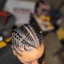 2 Feed In Stitch Braids