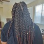 Half Down w/ Two Pigtails w/ Swoop Sew In Weave