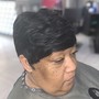 Short hair Double Process Color(tips only)