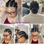 Feed-in braids (from 2 French braids)