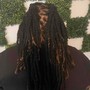 Retwist only with wash and no style (half head)