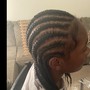 Natural hair braids, freestyle/feed ins, men plaits