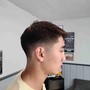 Haircut with lineup