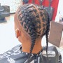 Kid tribal braids (2 layers)