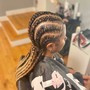 Cornrows with Hair Extensions