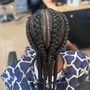 Boho braids back length