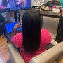 Sew - in removal take down, shampoo blow-dry