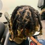 Kids half head starter locs