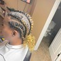 Smedium knotless or box braids