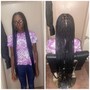 Medium knotless braids only