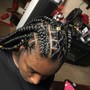 Two feed in Kid's Braids