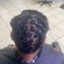 Loc retwist with style