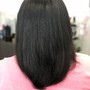 Silk Press and Trim (Natural Hair)