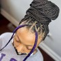 Mermaid Knotless Box Braids (medium size)