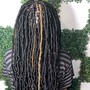 Retwist only with wash and no style (half head)