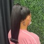 Silk Press & Ponytail with Extension