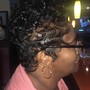 Shampoo & Style / relaxer on sides and back(DEPOSIT REQUIRED @ BOOKING)