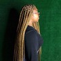 Small bohemian knotless braids