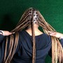 Small bohemian knotless braids