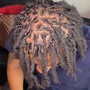 Soft distressed faux locs