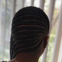 Half feed-in braids/Partial Weave