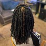 Half feed-in braids/Partial Weave