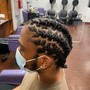 Kids twist with natural hair