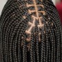 Goddess Knotless braids with hair