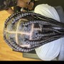 Large Mid -back knotless  Braids