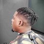 Locs And Braids Taper Fade And Beard Trim N Edge W Enhancement