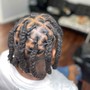 Loc Re-twist w/ plaits or braids