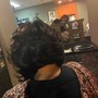 Pincurls on short hair