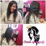 Natural hair blow out