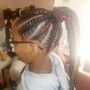 Kid's Braided Pony-Tail or Bun