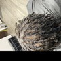 Retwist half head (Only the top sides shaved)