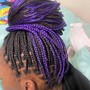 Small Knotless Individual Braids