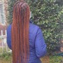 Small midback Box/ Knotless braids